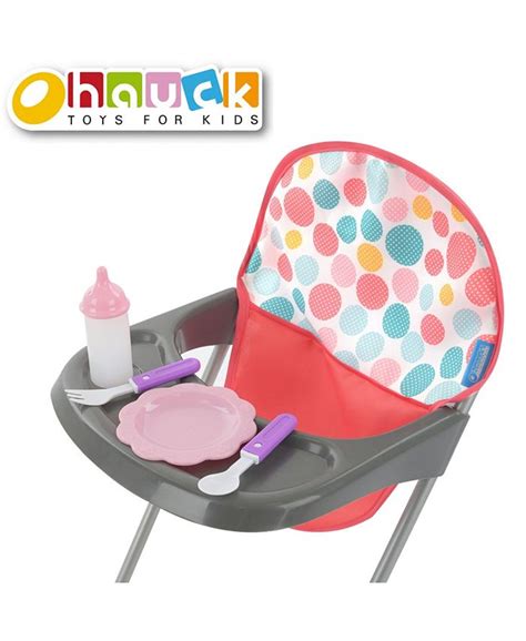 Hauck 17 Piece Folding Pram High Chair with Toy 